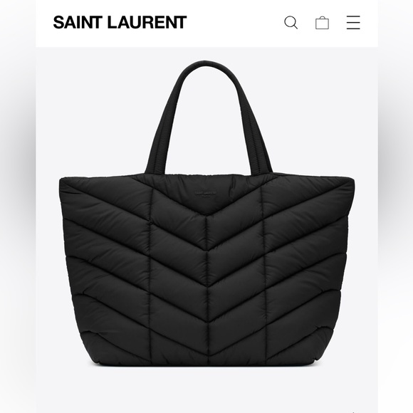 NEW in box Saint Laurent PUFFER TOTE IN ECONYL® - Picture 3 of 8